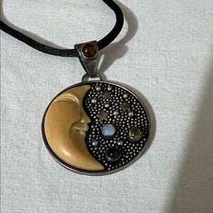 Elegant Moon Pendant Necklace
